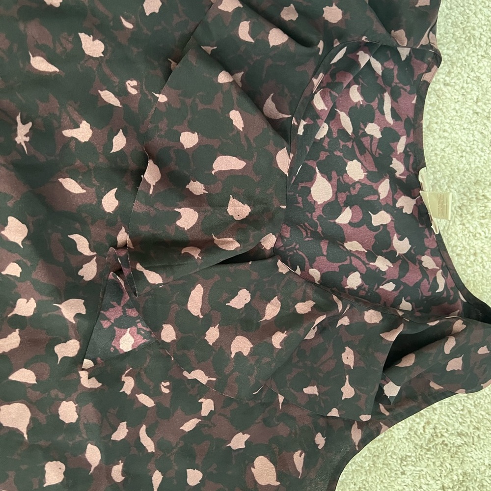 Loft Patterned Ruffle Blouse - Picture 3 of 7